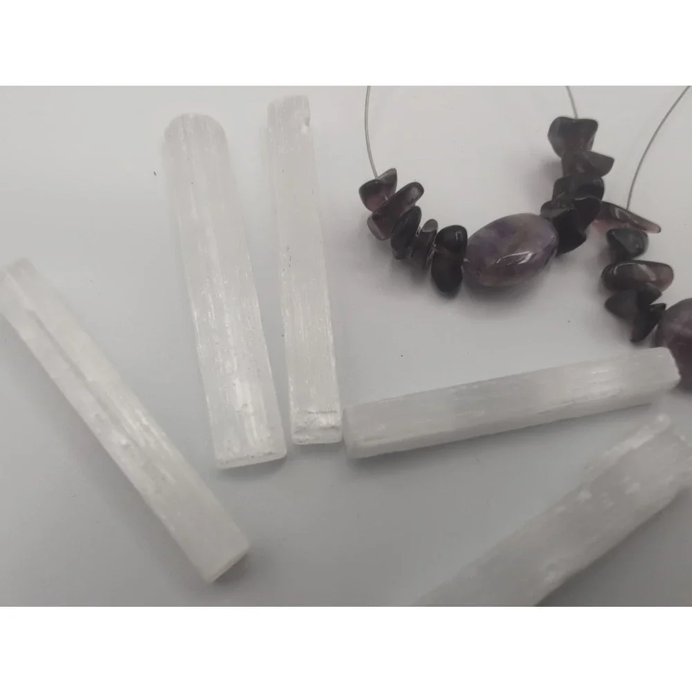 Chakra Stone Craft Jewelry Making Small Lot Multicolor Purple Stones Earrings
